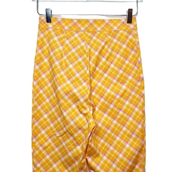 NEW Urban Outfitters Ingrid Super High Rise Pin Up 90s Plaid Skinny Pants Sz 4 - Picture 9 of 13